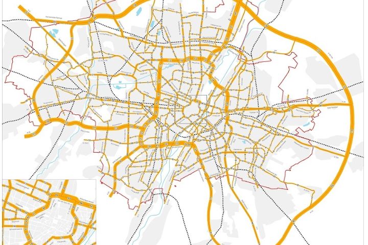 Verkehrsmengenkarte 2017 ohne Index
