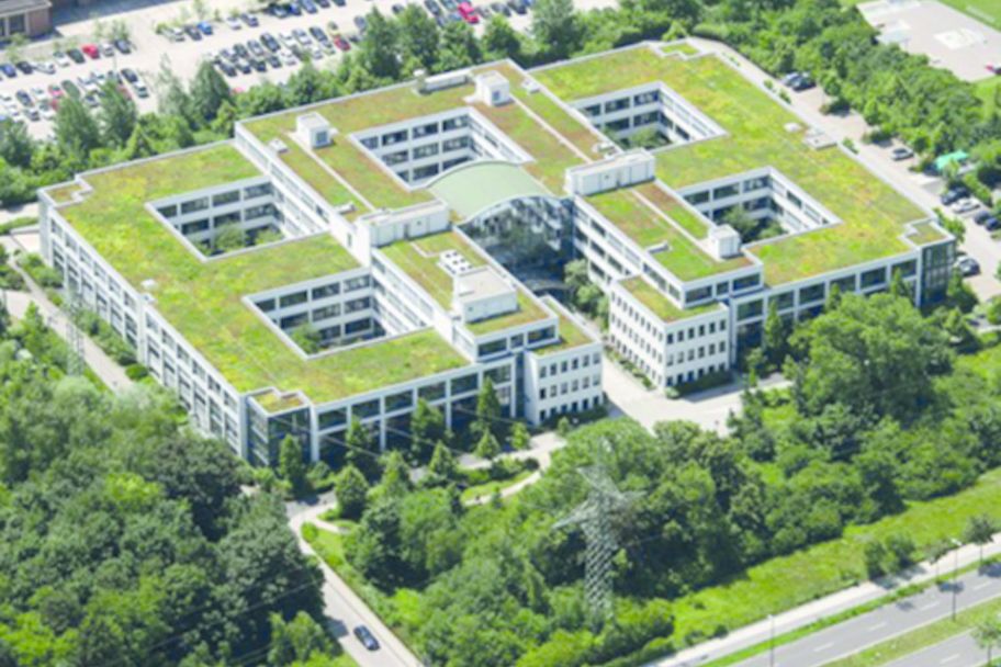 Bürogebäude Heide170 Hidden Champion aus der Vogelperspektive