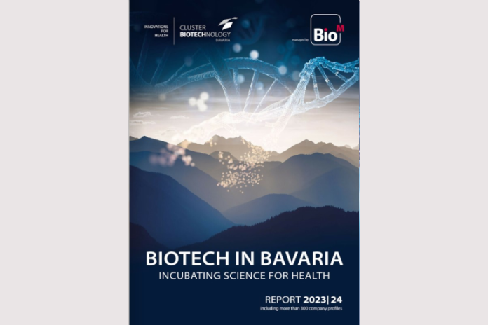 Titel der Broschüre Biotech in Bavaria 23/24