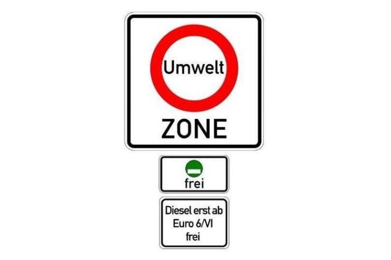 Umweltzone, Grüne Plakette, „Diesel erst ab Euro 6/VI frei“