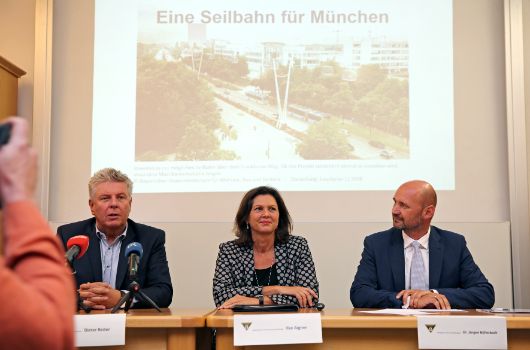 Pressekonferenz "Projektvorstellung - urbane Seilbahn für München", 13.07.2018