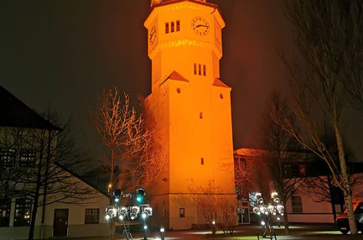 Orange Your City - Wasserturm/ © B. Donaubauer