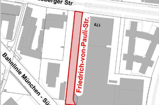 Verlauf Friedrich-von-Pauli-Straße 
