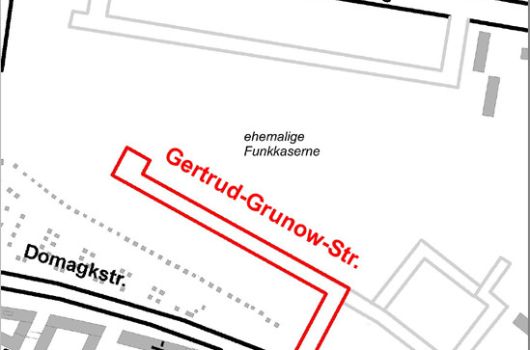Verlauf Gertrud-Grunow-Straße