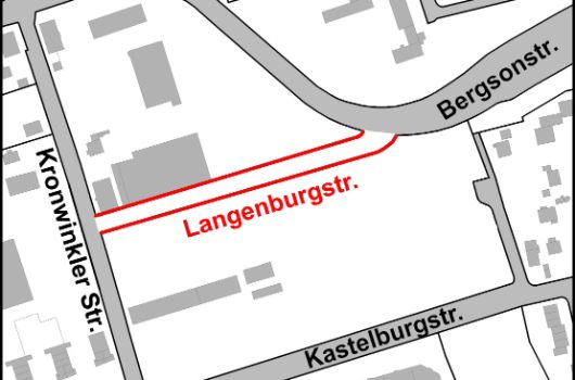 Verlauf Langenburgstraße 