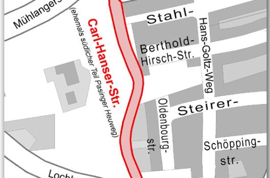 Verlauf Carl-Hanser-Straße