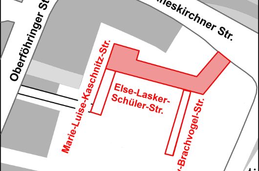 Verlauf Else-Lasker-Schüler-Straße 