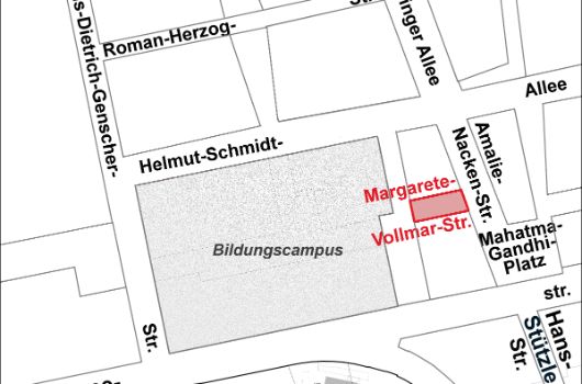 Verlauf Margarete-Vollmar-Straße