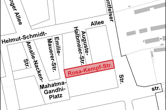 Verlauf Rosa-Kempf-Straße