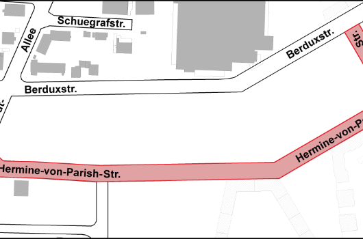 Hermine-von-Parish-Straße - Verlauf