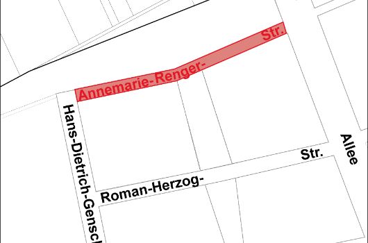 Verlauf Annemarie-Renger-Straße