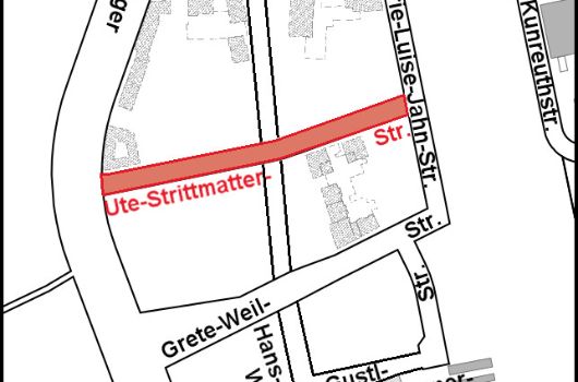 Ute-Strittmatter-Straße Verlauf