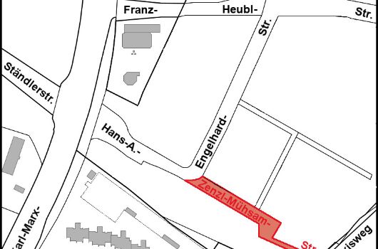 Verlauf Zenzl-Mühsam-Straße