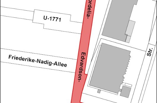 Verlauf Cordelia-Edvardson-Straße
