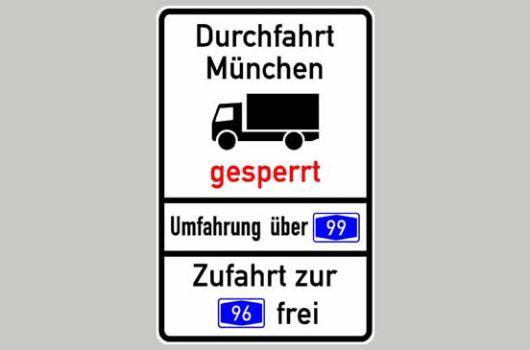 Schild Lkw-Durchfahrtssperre