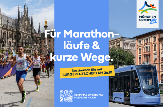 Themenmotiv für Marathonläufe und kurze Wege