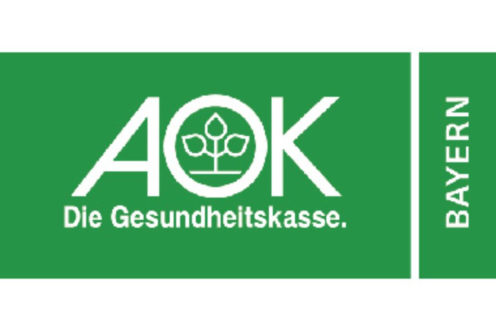 Das Bild zeigt das Logo der Gesundheitskasse AOK Bayern. 