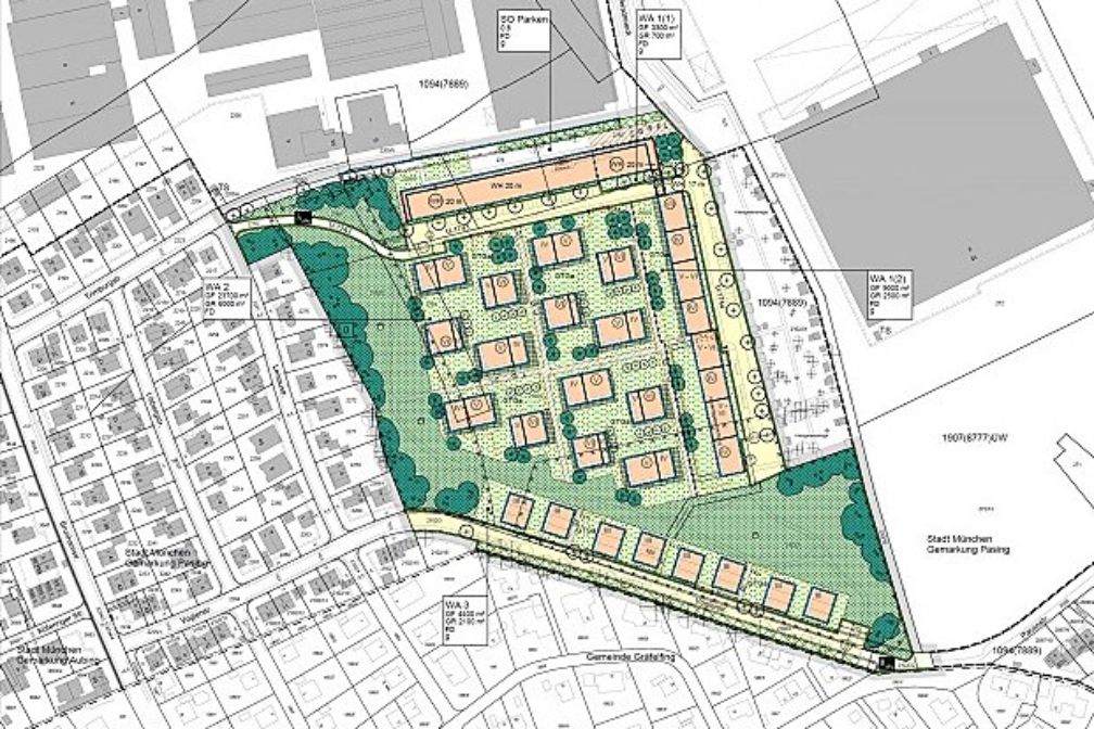 Gebilligter Bebauungsplan für das Dornier-Gelände