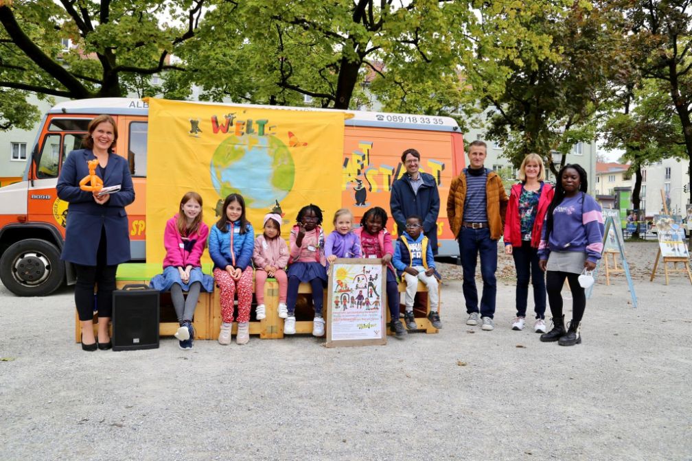 Viele Kinder besuchten den Weltkindertag 2021 am Mariahilfplatz