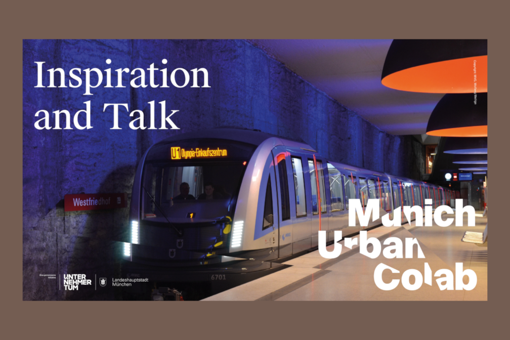 Banner zu Inspiration & Talk am 25.4. Bildmotiv U-Bahn Station 