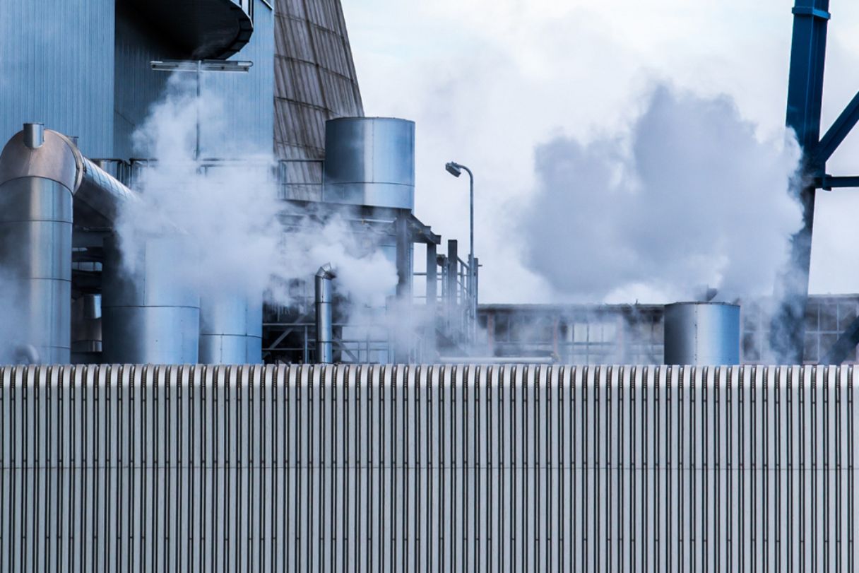 Dampf aus Industrieanlagen
