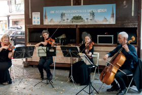 Impression der Kulturtage 2021 in Au-Haidhausen. Im Bild: Diana Quartett am Weißenburger Platz.