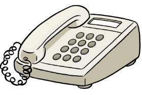 Comic. Das Bild zeigt ein Telefon.