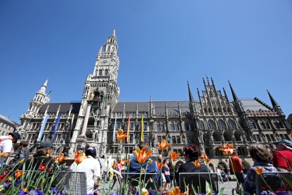 Neues Rathaus, Frühjahr 2018 (Foto: Presseamt / Michael Nagy)