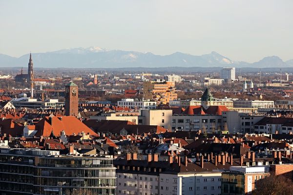 Panorama des Stadtteils Giesing