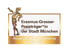 Erasmus-Grasser-Preisträger*in Signet der Stadt München
