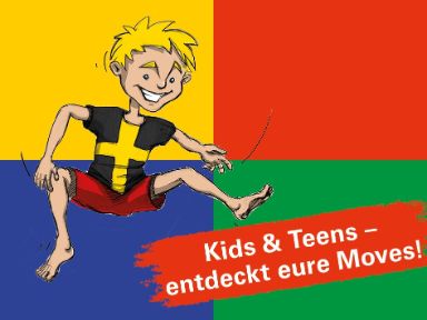 Münchner Kindl Comic springt in die Luft