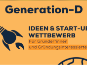 Plakat zum Generation-D Wettbewerb