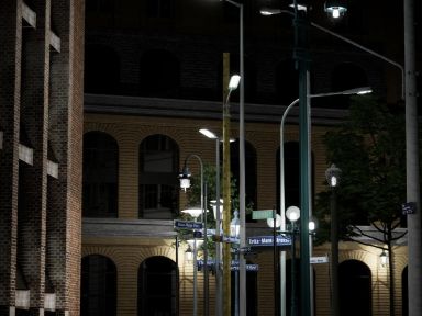 Salvatorplatz in der Nacht