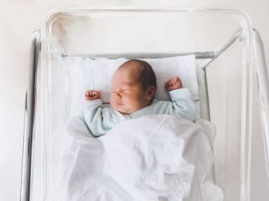 neugeborenes Baby im Krankenhaus