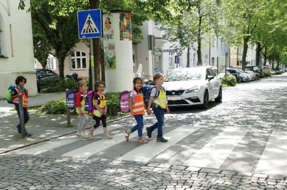 Titelseite eines Schulwegplanes