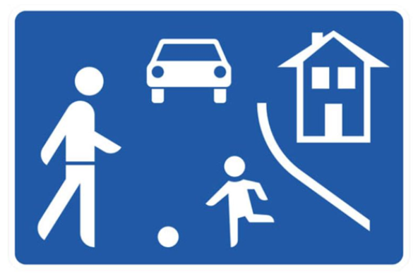 Verkehrszeichen Verkehrsberuhigter Bereich
