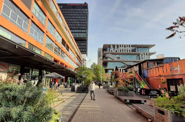 Gebäude im Werksviertel 2022
