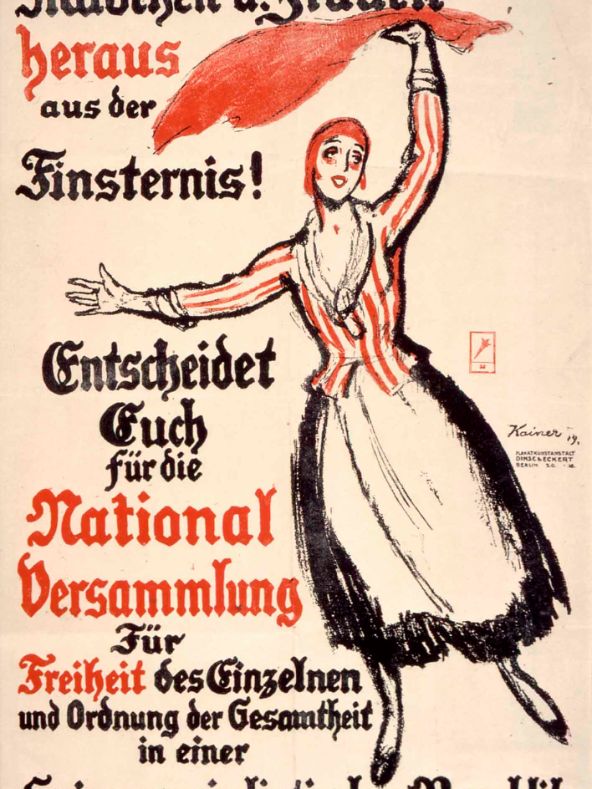 Wahlplakat zur Nationalversammlung 1919