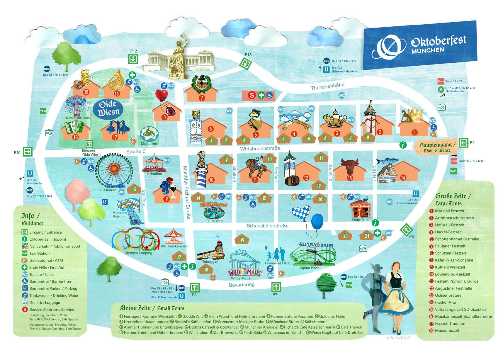 Munich Tourism Overview Map For The Oktoberfest 2024 Oktoberfest de