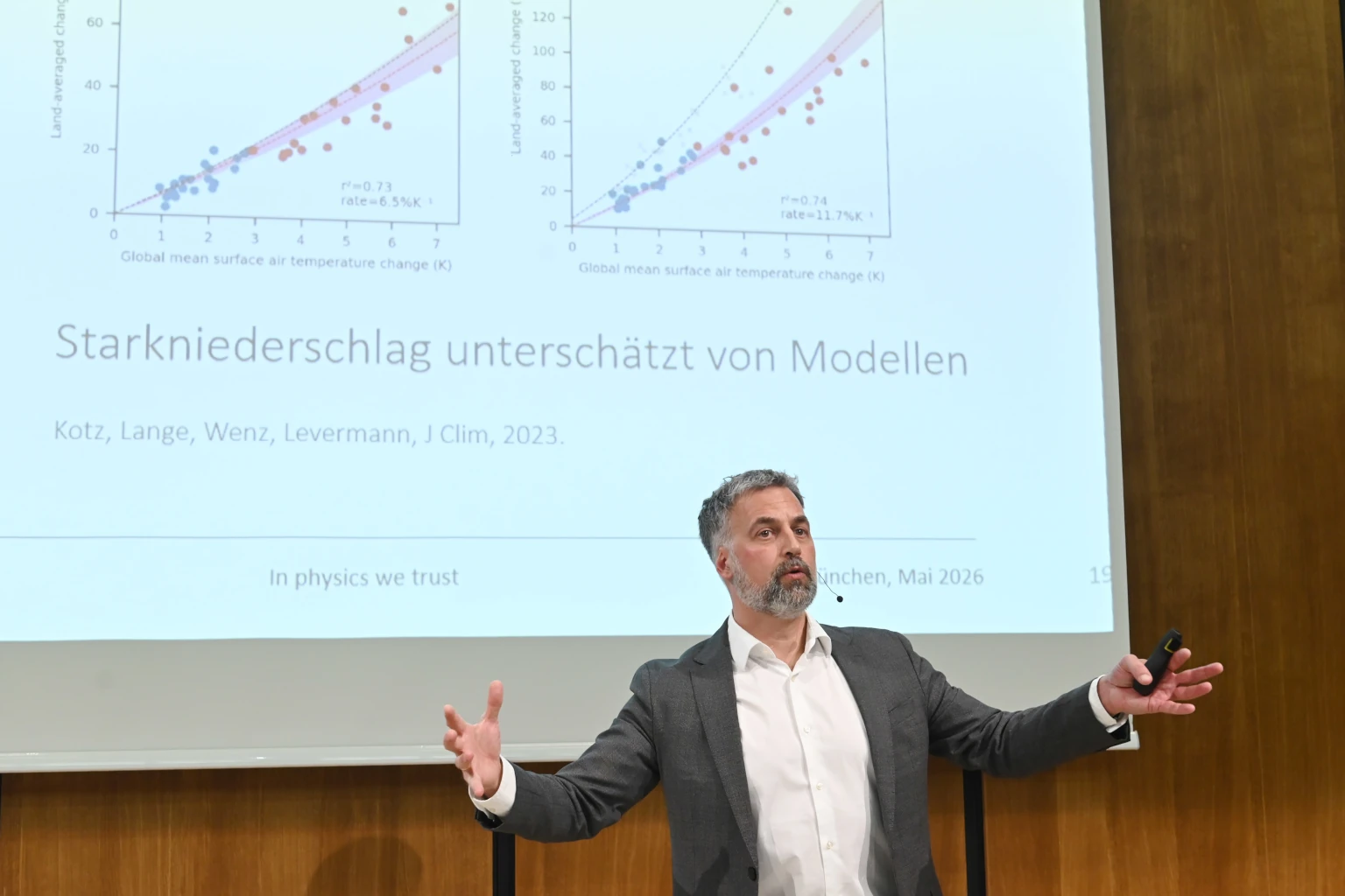 Keynote-Speaker A. Levermann, Potsdam Institut