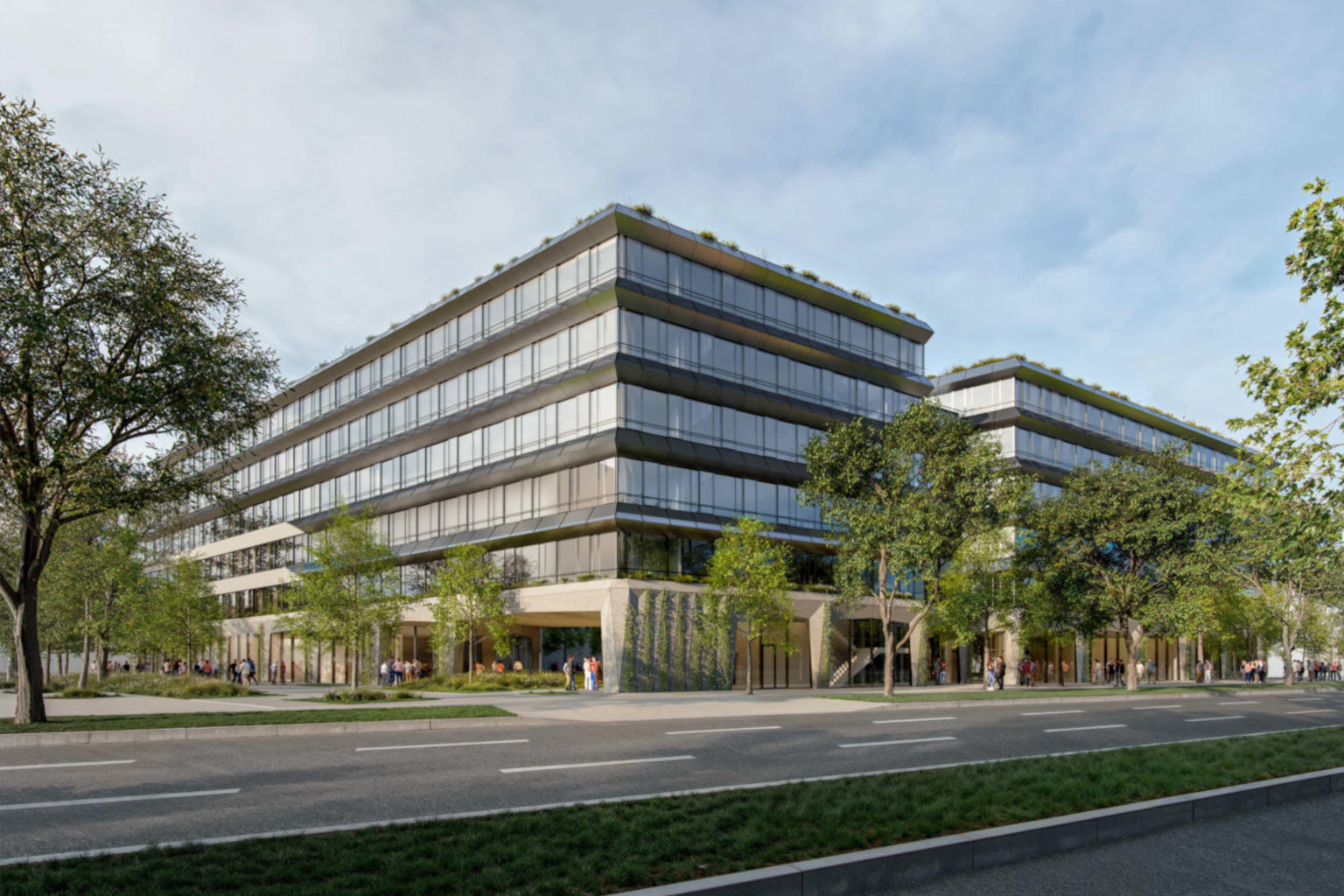 Fassade Bürogebäude Hanauer Str. 101