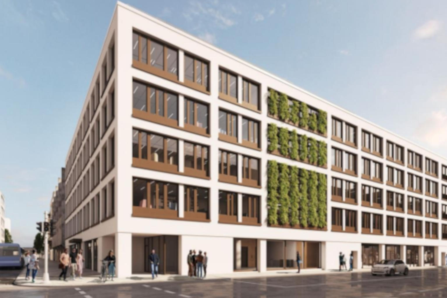 Fassade Bürogebäude AMALIE