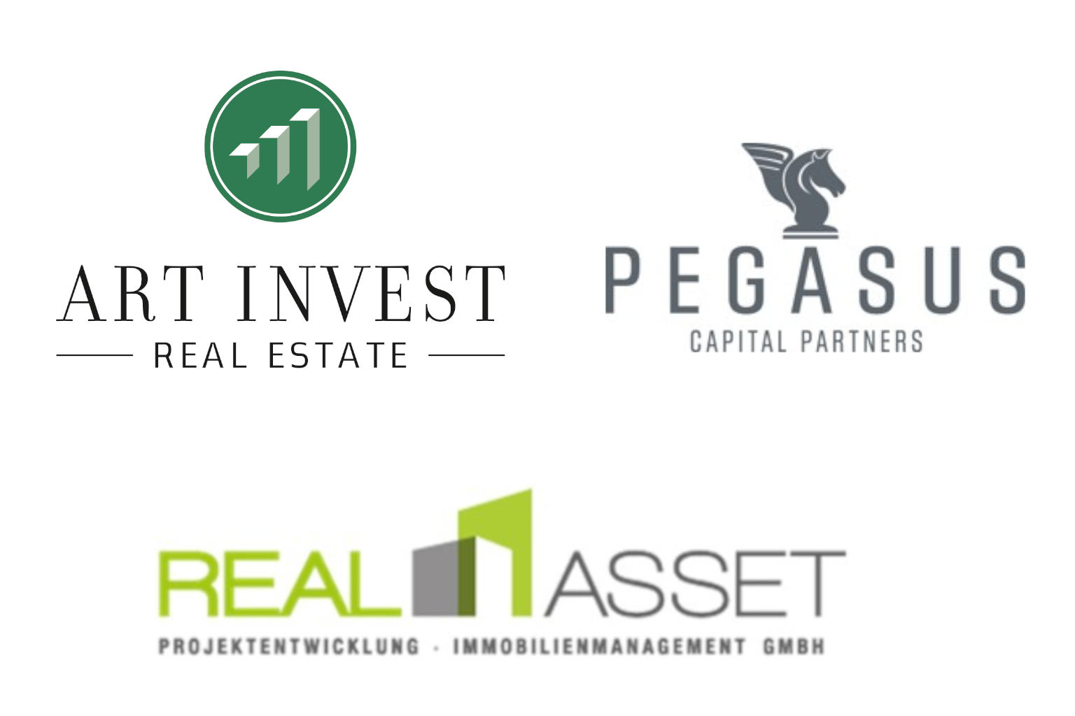 Logos Art-Invest Real Estate Management GmbH & Co KG, Real Asset Projektentwicklung Immobilienmanagement GmbH,  Pegasus Capital Partners