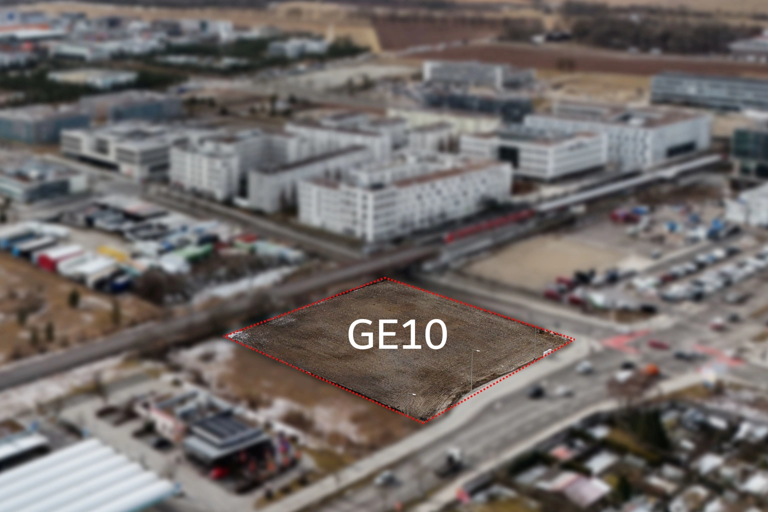 Luftbild Gewerbefläche Freiham GE10