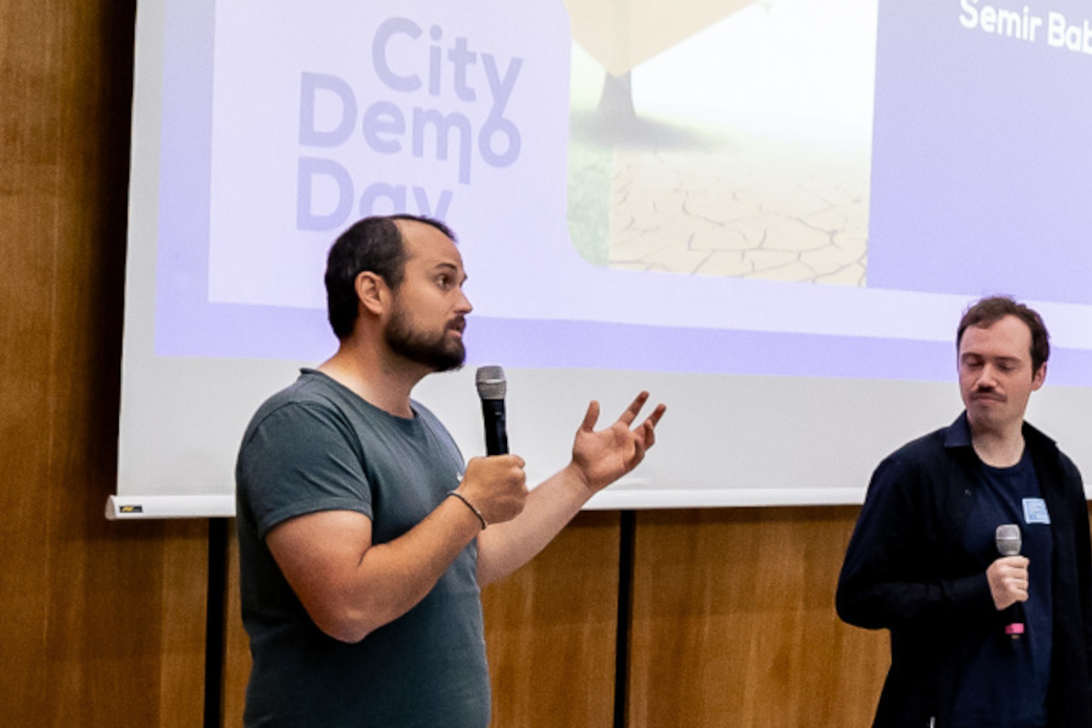 City Demo Day #1 - die beiden Gründer von treesense
